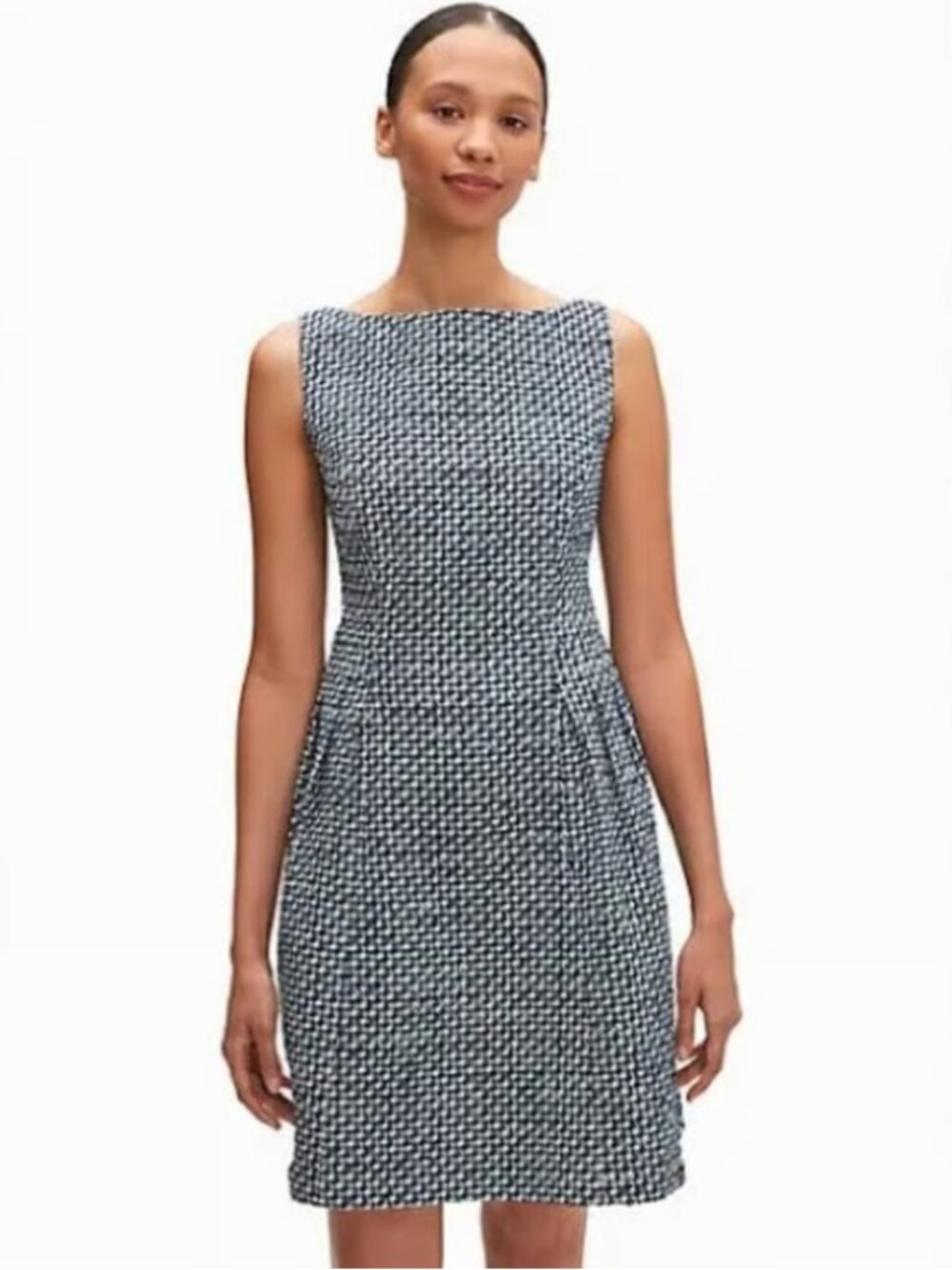Kate Spade New York Nautical Tweed Fit & Flare Knee Length Dress 4 Small S